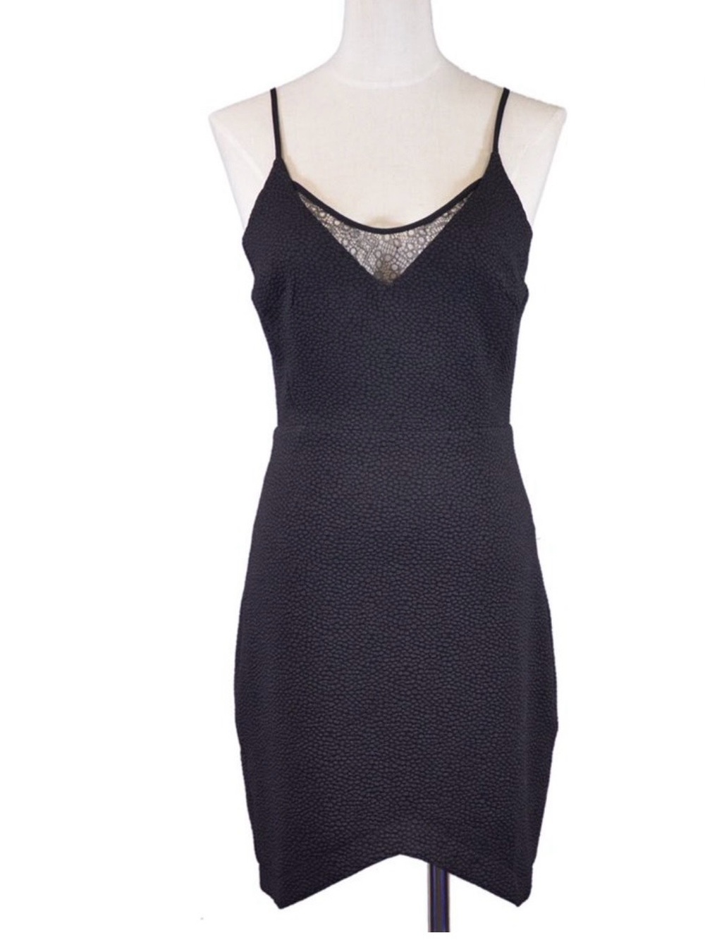 LUSH Black Mini Bodycon Dress Size Small